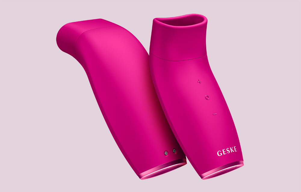 Urządzenie do powiększania ust GESKE 6w1 Magenta wszechstronność różnorodne tryby działania personalizacja zabiegów technologia natural lip color revitalizing podkreślenie naturalnego koloru ust blask wyrazistość pełniejsze bardziej zmysłowe usta poprawa wyglądu 