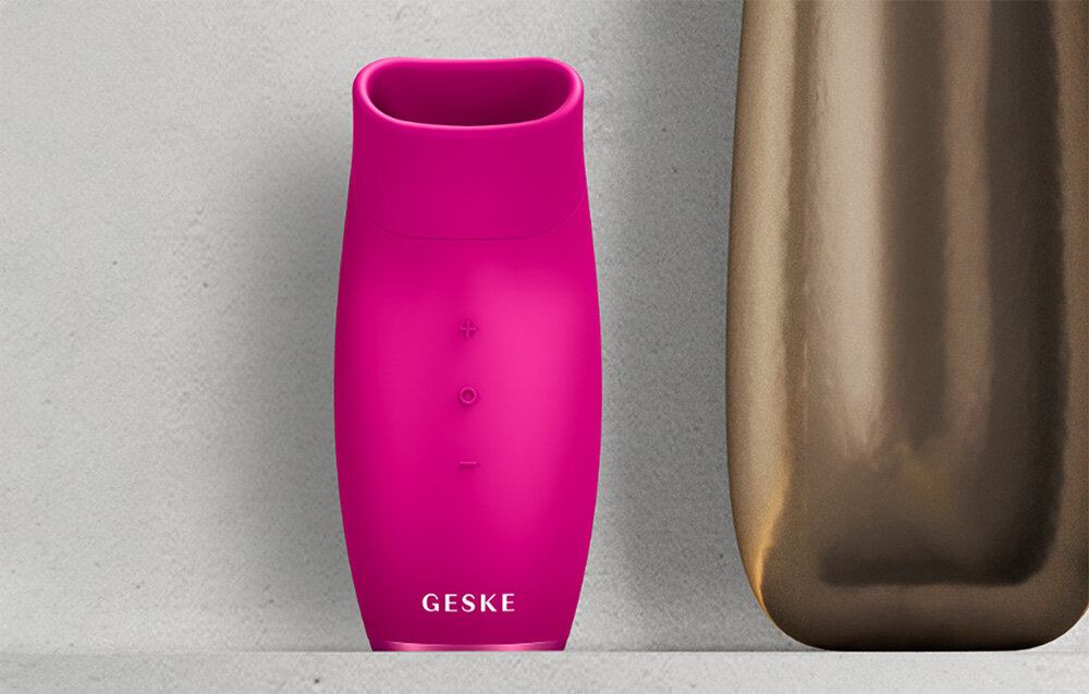 Urządzenie do powiększania ust GESKE 6w1 Magenta technologia Ultra-Volume miejscowe podciśnienie spektakularne efekty objętość miękkość blask zauważalny efekt poczucie wyjątkowości podkreślanie naturalnego piękna czerpanie radości z pielęgnacji 