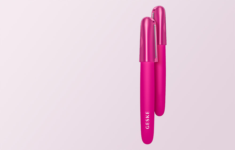 Trymer GESKE Precision Trimmer 4in1 Magenta ostrza hipoalergiczne komfort minimalizowanie ryzyka podrażnień wrażliwa skóra bezpieczny delikatny bezbolesny usuwanie zbędnego owłosienia
