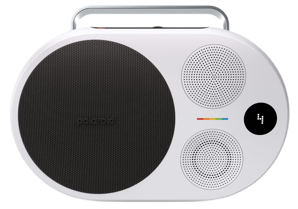 Głośnik bezprzewodowy POLAROID P4 przenośny moc 60 W akumulator Bluetooth NFC stereo, głośnik od frontu na białym tle