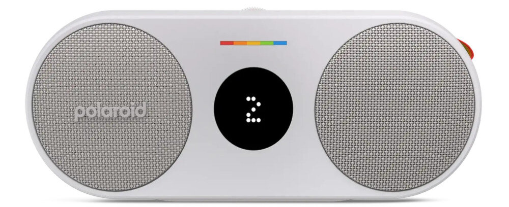 Głośnik bezprzewodowy POLAROID P2 Bluetooth 5.0 20W design przenośny, głośnik od frontu na białym tle