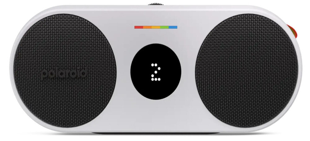 Głośnik bezprzewodowy POLAROID P2 15 godzin pracy 4h ładowanie akumulator, głośnik od frontu na białym tle