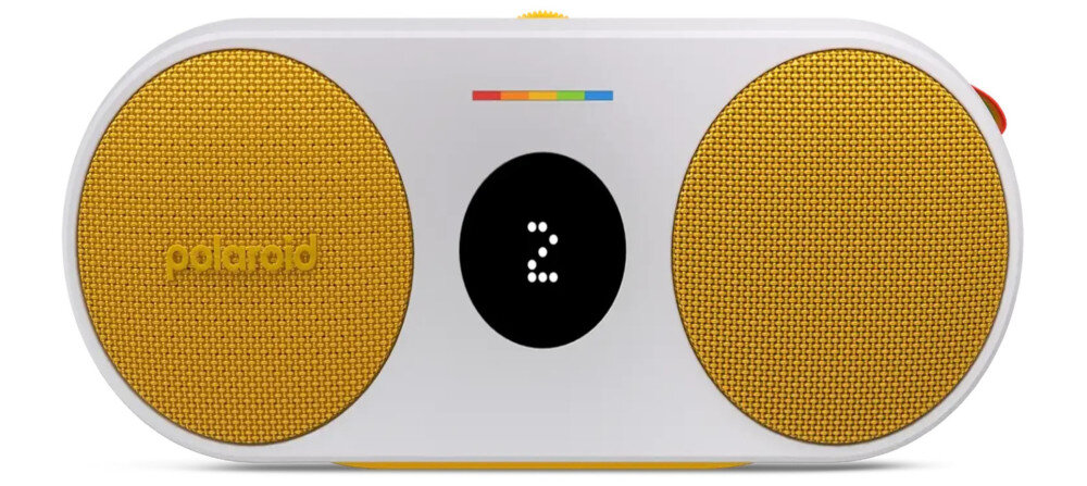 Głośnik mobilny POLAROID P2 Bluetooth 5.0 20W design przenośny, głośnik od frontu na białym tle