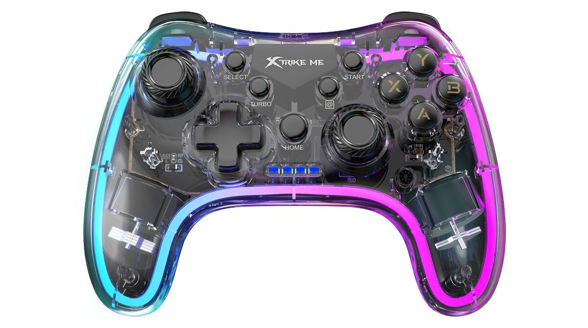 Kontroler XTRIKE ME GP-52 Bluetooth Czarny efekt świetlny RGB