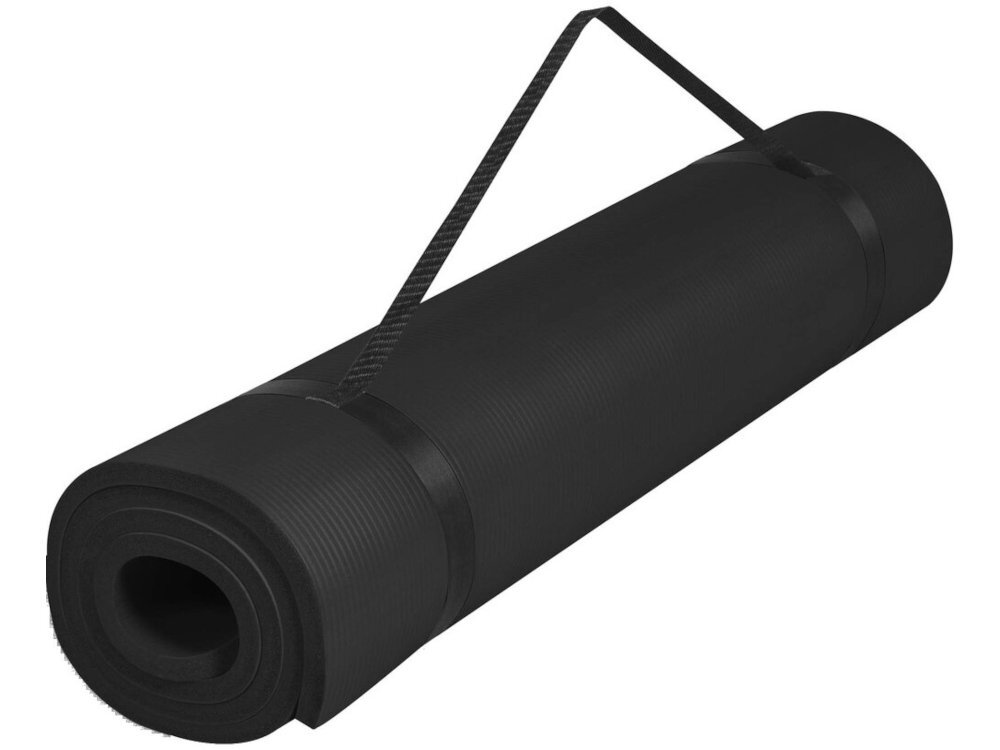 Mata do jogi GORILLA SPORTS Deluxe 190 x 100 cm 2,2 kg Antypoślizgowa powierzchnia pianki PCV i kauczuku przyjazna dla skóry domowego treningu zajęć w plenerze - mata zwinięta