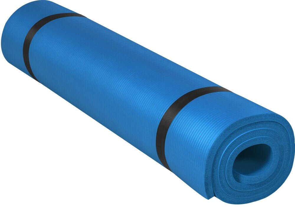Mata do jogi GORILLA SPORTS Deluxe 190 x 100 cm 2,2 kg Antypoślizgowa powierzchnia pianki PCV i kauczuku przyjazna dla skóry domowego treningu zajęć w plenerze - mata zwinięta