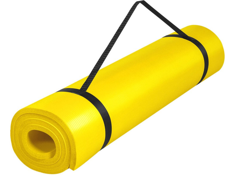 Mata do jogi GORILLA SPORTS Deluxe 190 x 60 cm 2,2 kg Antypoślizgowa powierzchnia pianki PCV i kauczuku przyjazna dla skóry domowego treningu zajęć w plenerze - mata zwinięta