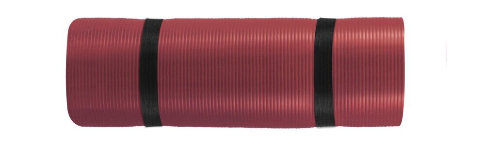 Mata do jogi GORILLA SPORTS Deluxe 190 x 60 cm 1,2 kg Antypoślizgowa powierzchnia pianki PCV i kauczuku przyjazna dla skóry domowego treningu zajęć w plenerze - mata zwinięta