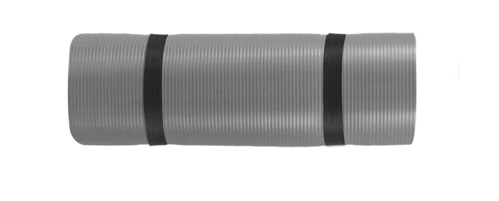 Mata do jogi GORILLA SPORTS Deluxe 190 x 60 cm 1,2 kg Antypoślizgowa powierzchnia pianki PCV i kauczuku przyjazna dla skóry domowego treningu zajęć w plenerze - mata zwinięta