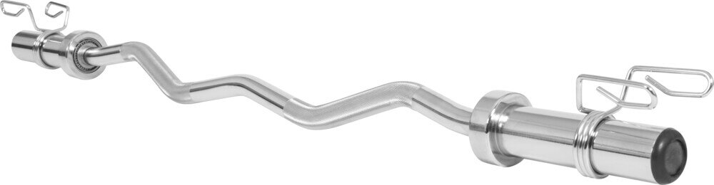 Gryf olimpijski łamany 120 cm – stal chromowana, udźwig 272 kg