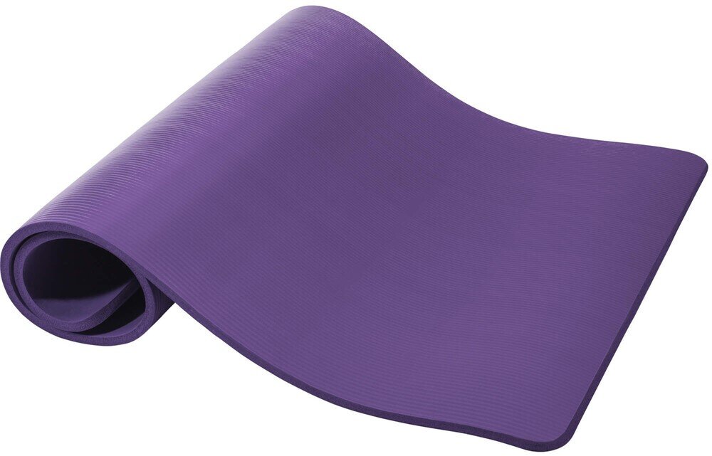 Mata do jogi GORILLA SPORTS Deluxe jogi, pilatesu i ćwiczeń fitness grubości 1,5 cm solidnej elastycznej pianki - mata na białym tle