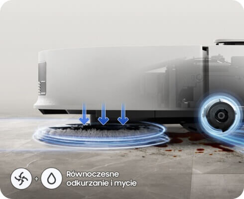 Jednoczesne odkurzanie i mopowanie BESPOKE Jet Bot Combo AI Steam Jednoczesne odkurzanie i mopowanie BESPOKE Jet Bot Combo AI Steam