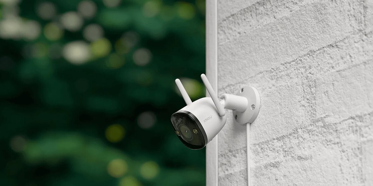 Kamera IMOU Bullet 2E 5MP Zewnętrzna, Wi-Fi / LAN, diody, podczerwień, Widoczność, noktowizja, kamera zamontowana do ściany budnky na zewnątrz