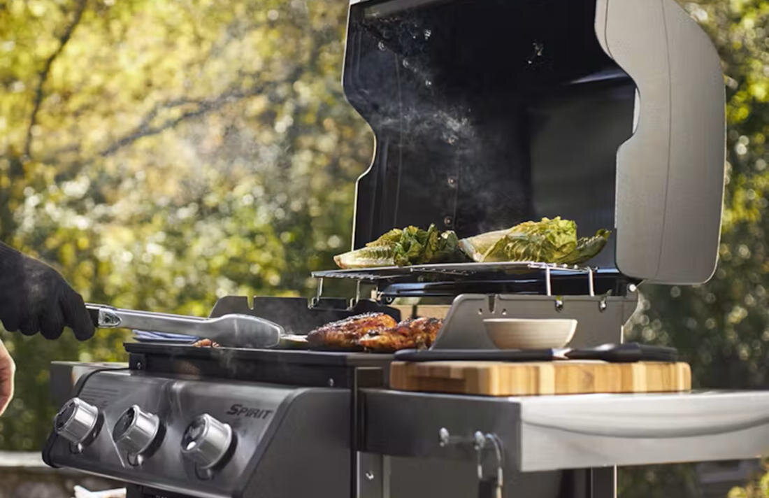 Grill gazowy WEBER Spirit E-325 GBS Wysoka jakość trwałe ruszty Gourmet BBQ System emalia porcelanowa łatwe czyszczenie odporny 
