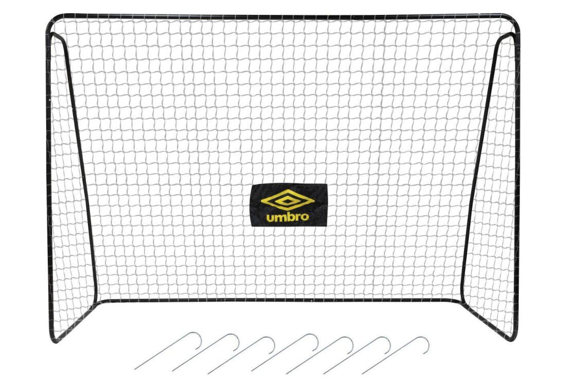 Bramka do piłki nożnej UMBRO 268958 (300 x 205 x 120 cm) Optymalne wymiary wymiary szerokość głębokość wysokość przechowywanie transport waga łatwe przenoszenie