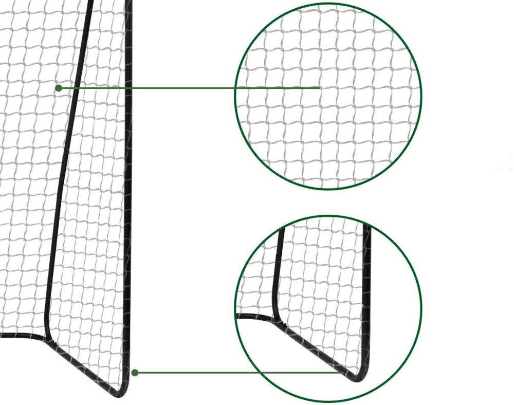 Bramka do piłki nożnej UMBRO 268958 (300 x 205 x 120 cm) zabezpieczenie pianka Bezpieczeństwo odporność Mocna siatka warunki pogodowe