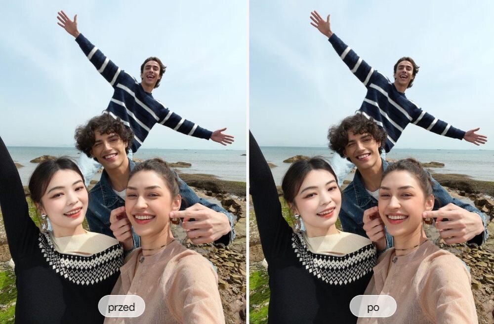 oppo reno funkcje ai Clear Face