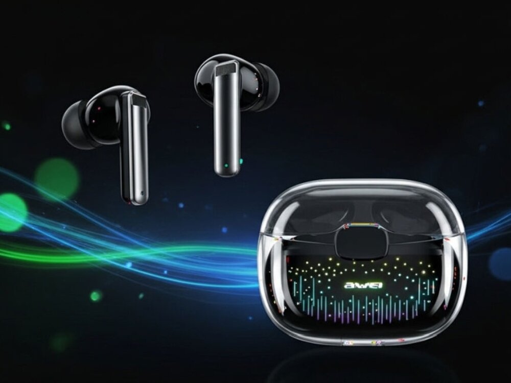 Słuchawki dokanałowe AWEI T52 Pro2
			słuchawki na tle kosmosu technologia bluetooth 5.3 10 metrów system redukcji szumów dynamiczne brzmienie muzyka rozmowy