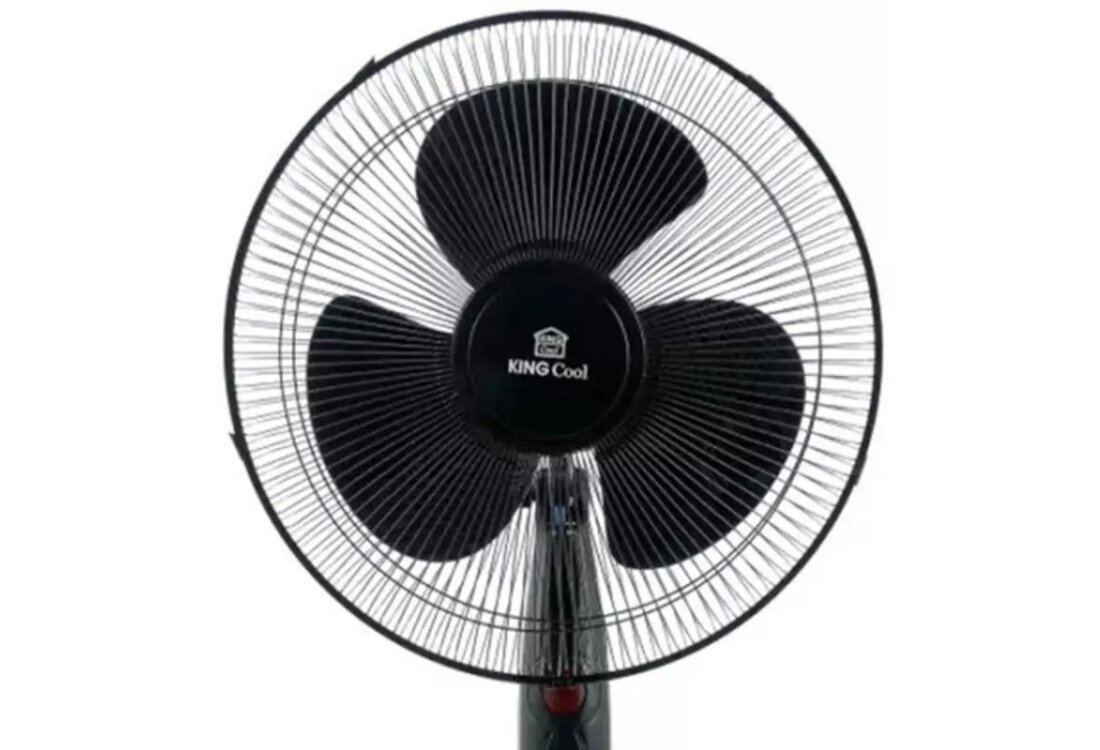 Wentylator KINGCOOL KC-2124 Solidna konstrukcja stabilną podstawę teleskopową regulację wysokości do 128 cm Średnica wentylatora wynosi 40 cm a moc silnika to 40 W regulację nachylenia Długość przewodu zasilającego wynosi 150 cm waga urządzenia to 4 kg lampka sygnalizująca