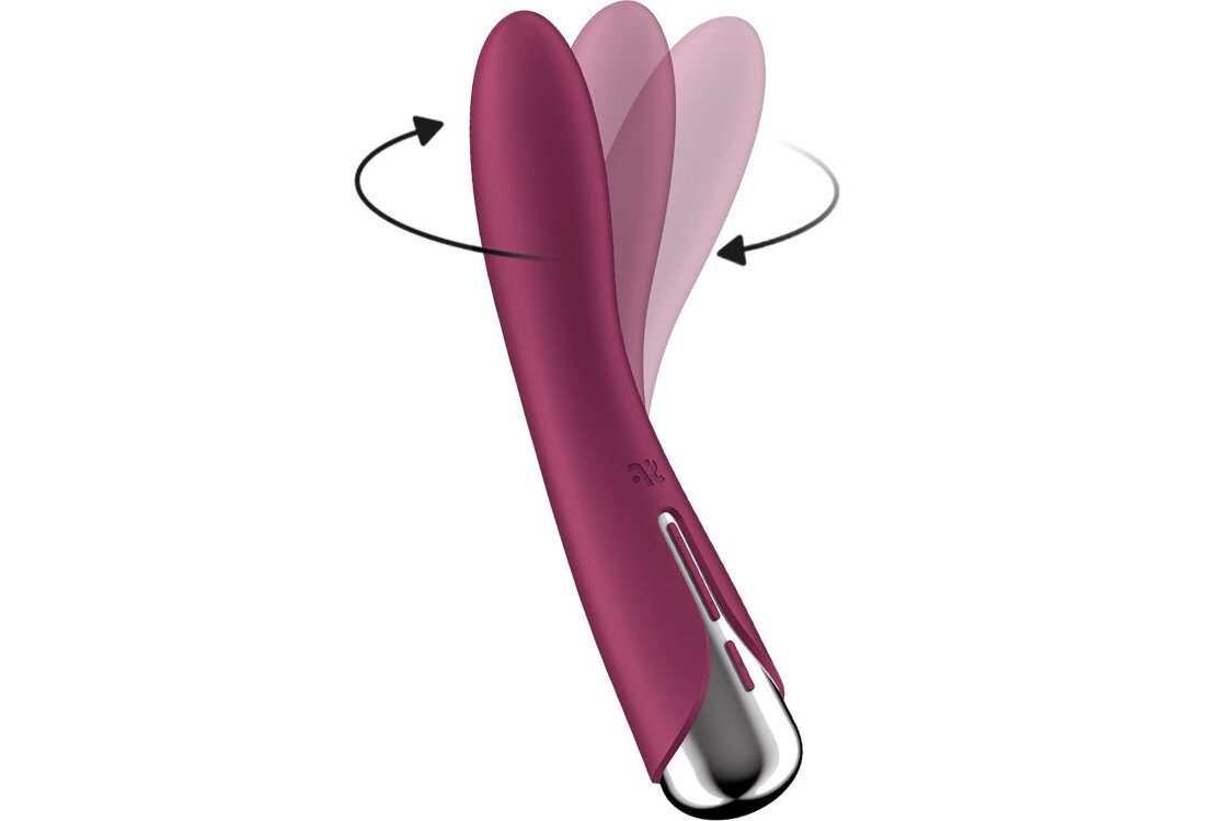 SATISFYER SPINNING VIBE 1 Obrotowy Wibrator Czerwony precyzja stymulacja punkt G obrotowa głowica 5 trybów rotacji