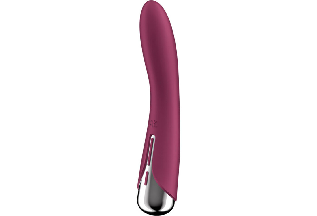 SATISFYER SPINNING VIBE 1 Obrotowy Wibrator Czerwony czyszczenie możliwości ładowanie