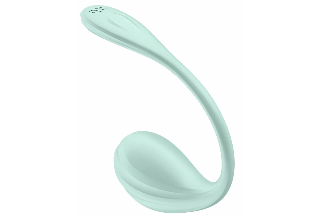 SATISFYER SMOOTH PETAL Masażer Punktu G dla Par z Wibracją i Aplikacją Miętowy Głębokie Wibracje Podwójna Moc Łatwe Ładowanie lekki waga akumulator litowo-jonowy czas pracy