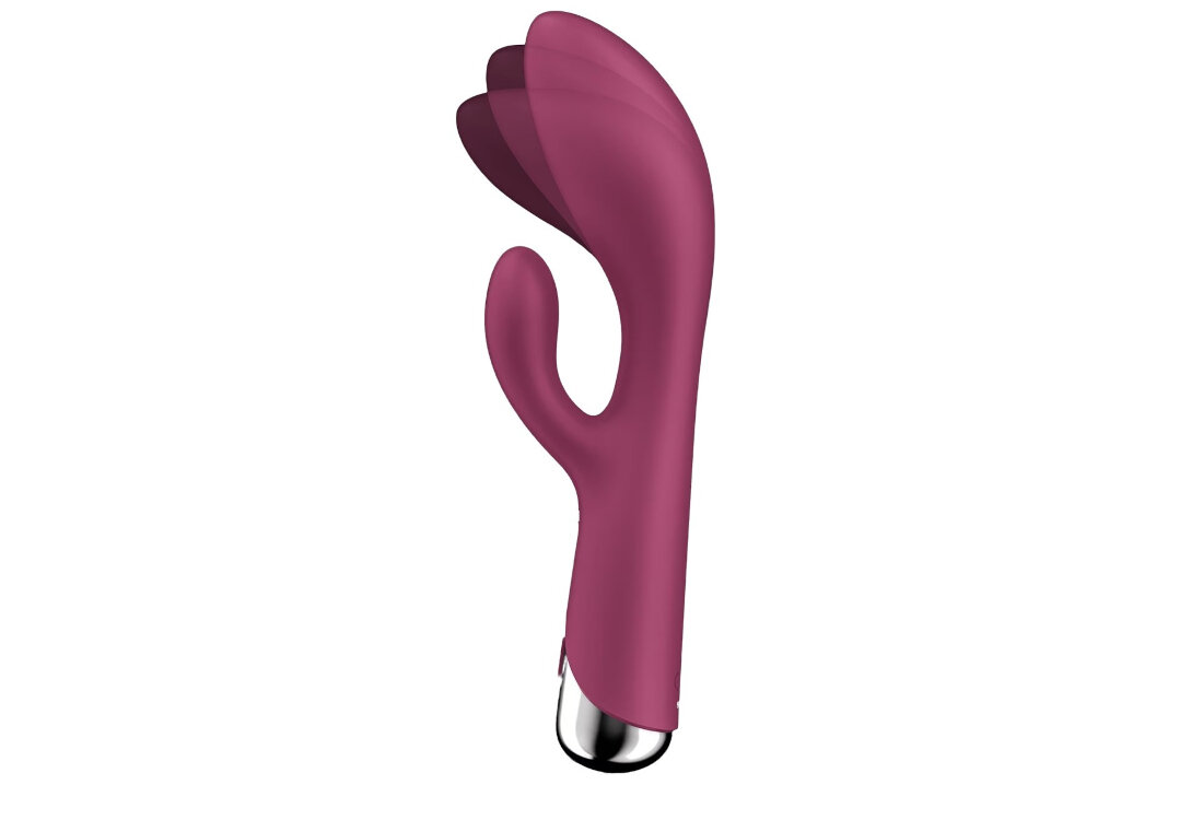 SATISFYER SPINNING RABBIT 1 Rotujący Masażer Punktu G i Łechtaczki z Wibracją Czerwony Podwójna stymulacja punkt G łechtaczka 5 programów rotacji 12 programów wibracji kontrola potrzeby dostosowanie