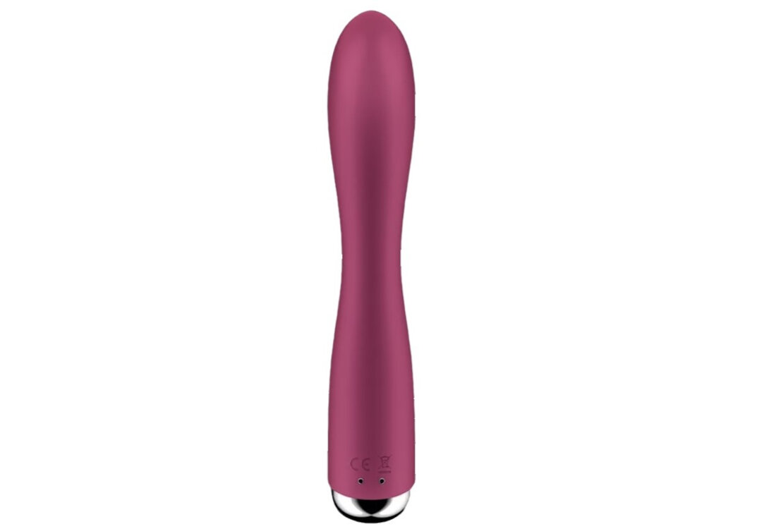 SATISFYER SPINNING RABBIT 1 Rotujący Masażer Punktu G i Łechtaczki z Wibracją Czerwony łatwość czyszczenia IPX7 wodoodporny