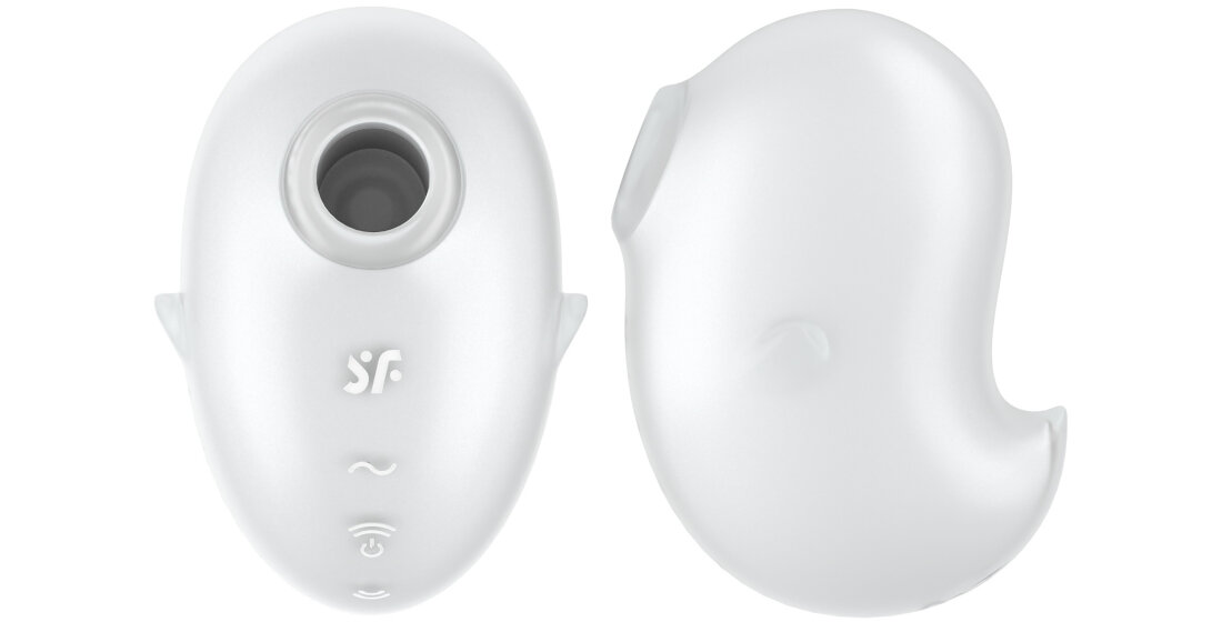 SATISFYER CUTIE GHOST Bezdotykowy Masażer Łechtaczki Biały