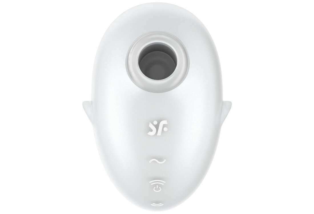 SATISFYER CUTIE GHOST Bezdotykowy Masażer Łechtaczki Biały Niezapomniane doznania połączenie ciśnienie wibracje działanie łechtaczka orgazm doznania