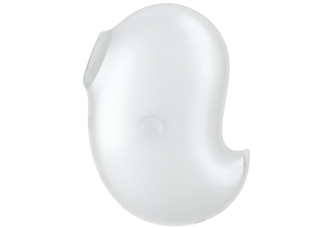 SATISFYER CUTIE GHOST Bezdotykowy Masażer Łechtaczki Biały łatwość użytkowania Wodoszczelność czyszczenie higiena relaks użytkowanie