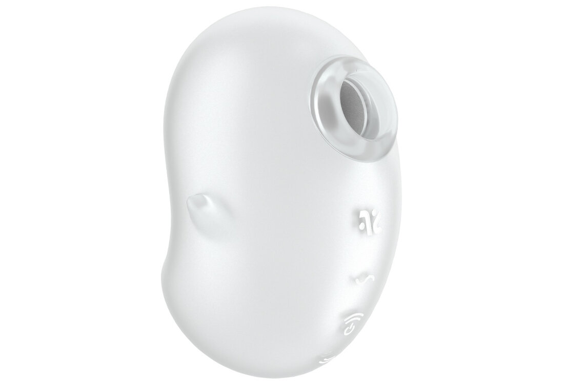 SATISFYER CUTIE GHOST Bezdotykowy Masażer Łechtaczki Biały Łatwe ładowanie akumulator litowo-jonowy przewód ładujący USB relaks