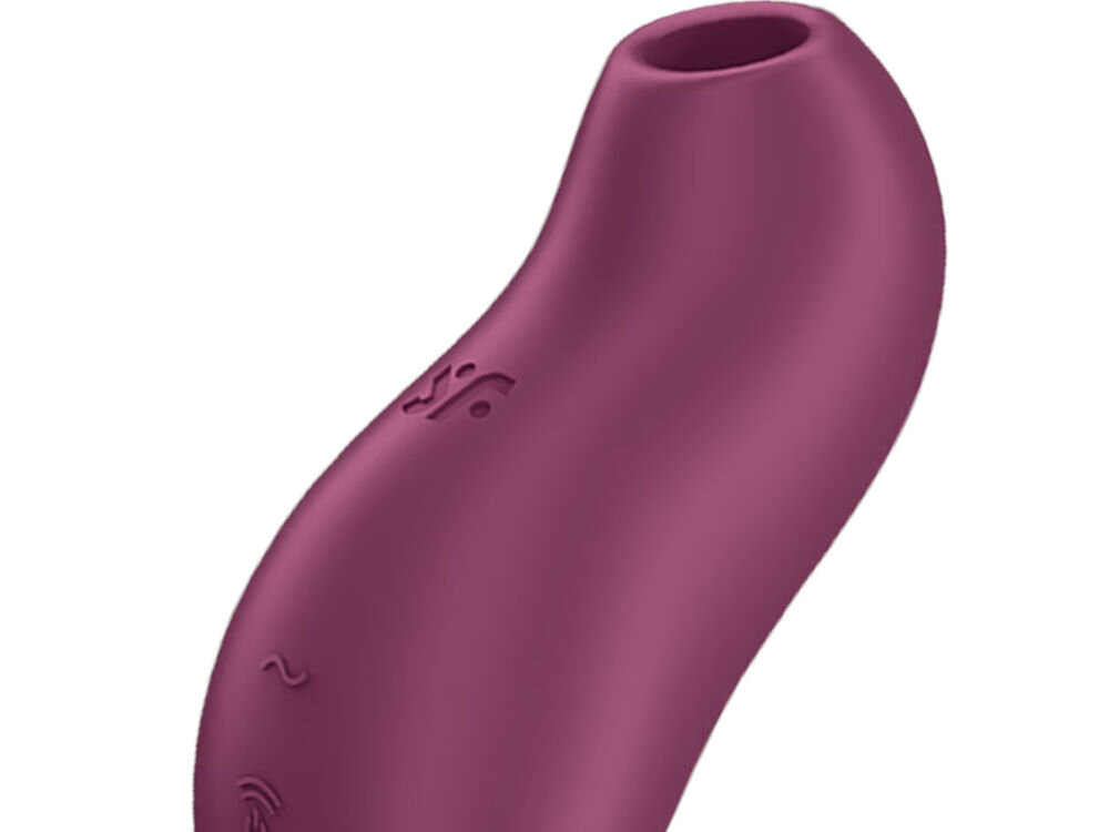 SATISFYER POCKET PRO 1 Masażer Bezdotykowy Łechtaczki z Wibracją  Fioletowy fioletowy masażer przyciski otwór białe tło wodoodporność na poziomie IPX7 pod prysznicem czy w wannie ciepła woda, delikatne mydło lub specjalny środek do pielęgnacji akumulator litowo-jonowy około 60 minut nieprzerwanej pracy pełne naładowanie zajmuje do 2,5 godzin wszechstronność z intuicyjną obsługą chwile relaksu