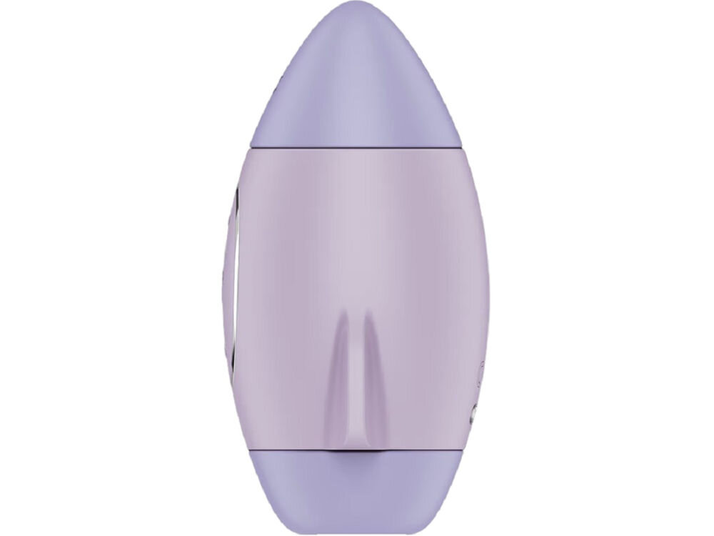 SATISFYER MISSION CONTROL Masażer Bezdotykowy z Wibracją Fioletowy wibrator rakieta jasno fioletowy ciemno fioletowy stoi bokiem białe tło kształt rakiety kompaktowy rozmiar (10 x 6 x 5,5 cm) Łatwy do przechowywania w każdej torebce dyskretny towarzysz Wysokiej jakości materiały funkcjonalność estetyka