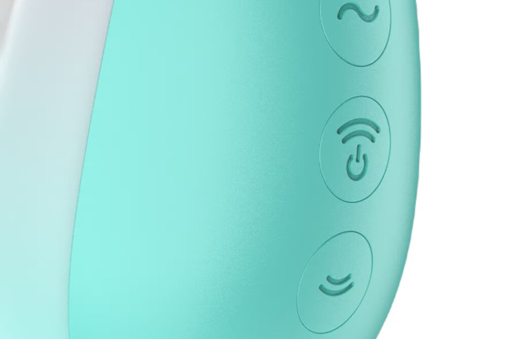 SATISFYER PIXIE DUST Masażer Bezdotykowy Łechtaczki z Wibracją Miętowo-różowy Technologia Air Pulse stymulacja łechtaczki zabawka erotyczna niezrównane orgazmy 11 programów fal ciśnienia
