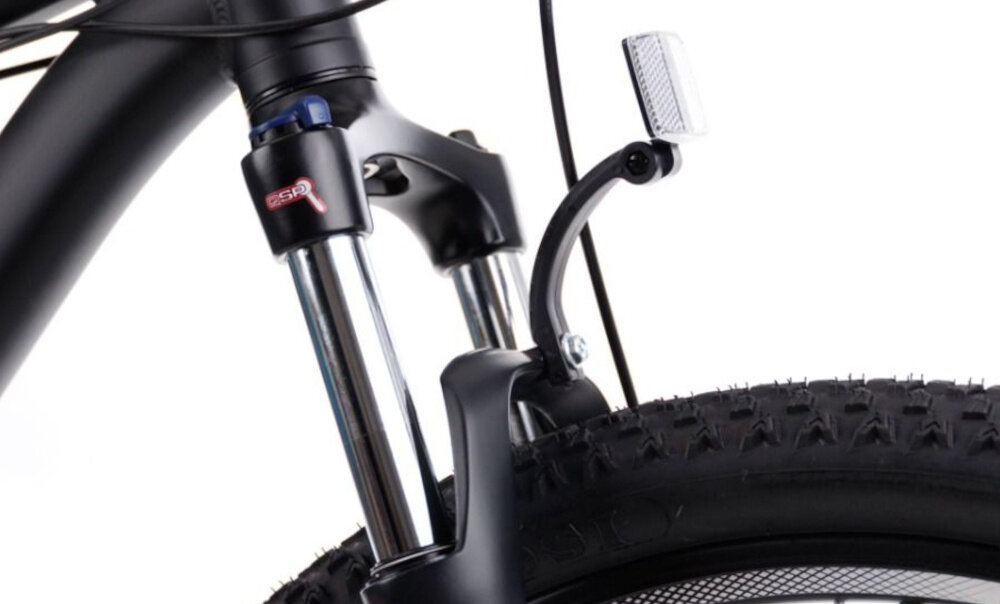 Rower górski MTB GOETZE Define M17 29 cali męski Czarny specjalne gwinty do przymocowania uchwytu na bidon odblaski lepsza widocznosc bezpieczenstwo dzwonek