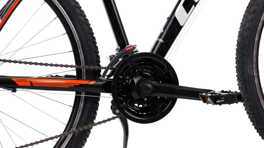 Rower górski MTB GOETZE Core Shadow M17 27.5 cala męski Czarny korba CORE typu 42/34/24T 7-rzędowy wolnobieg GOETZE wytrzyma bardzo duzy nacisk na pedaly
