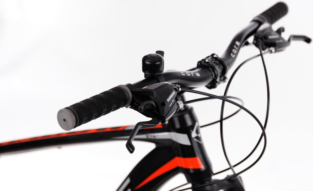 Rower górski MTB GOETZE Core Shadow M17 27.5 cala męski Czarny kierownica aluminiowa aluminiowy wspornik lekkosc niezawodnosc antyposlizgowy material