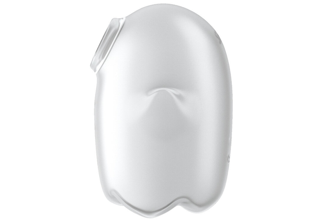 SATISFYER GLOWING GHOST Bezdotykowy Masażer Łechtaczki Biały silikon medyczny higiena wodoszczelny czyszczenie