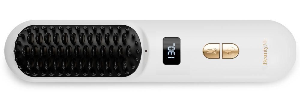 Szczotka prostująca BEAUTYME HSC950W z powłoką keratynową dla gładkich i lśniących włosów