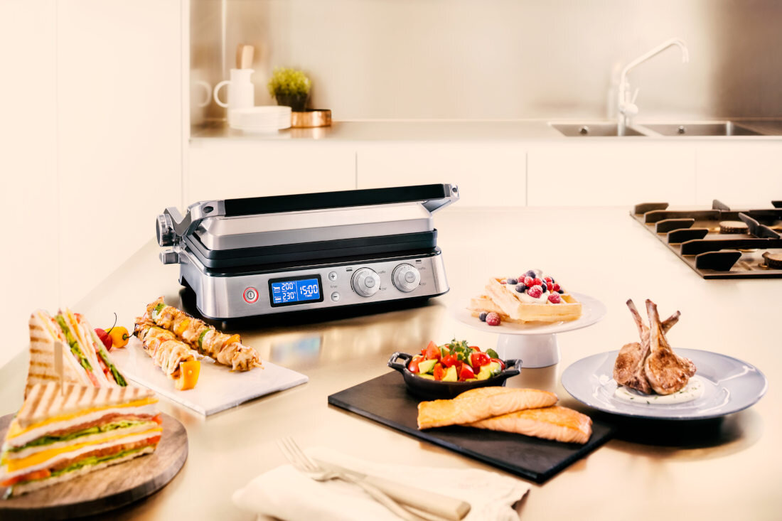 Гриль BRAUN MultiGrill 9 CG9043 Black 3 режими відкритий напіввідкритий закритий велика поверхня два види страв