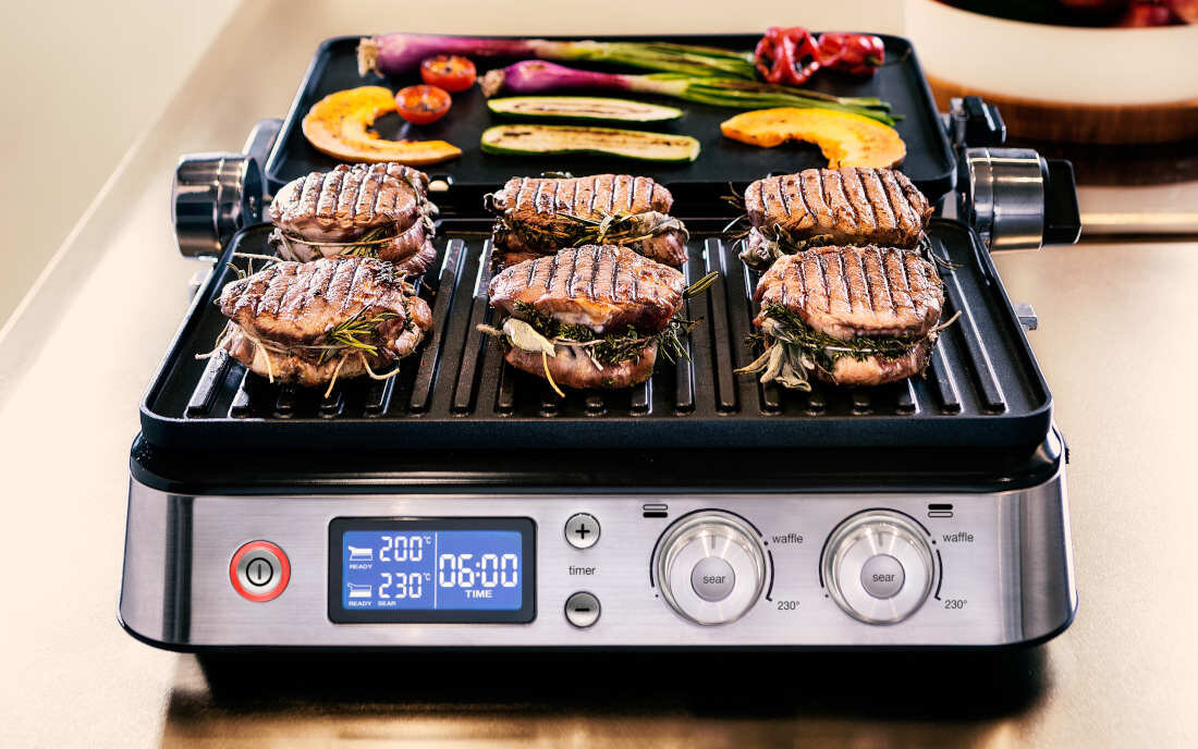 Гриль BRAUN MultiGrill 9 CG9043 Black електронні термостати можливості харчування