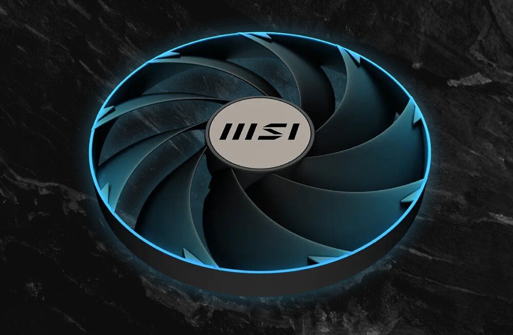 Karta graficzna MSI GeForce RTX 4070 Ti Super Expert 16GB wentylatory Vapor Chamber radiator żebra