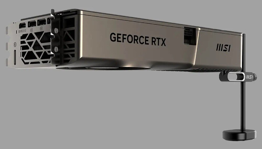 Karta graficzna MSI GeForce RTX 4070 Ti Super Expert 16GB wspornik wzmocnienie podparcie
