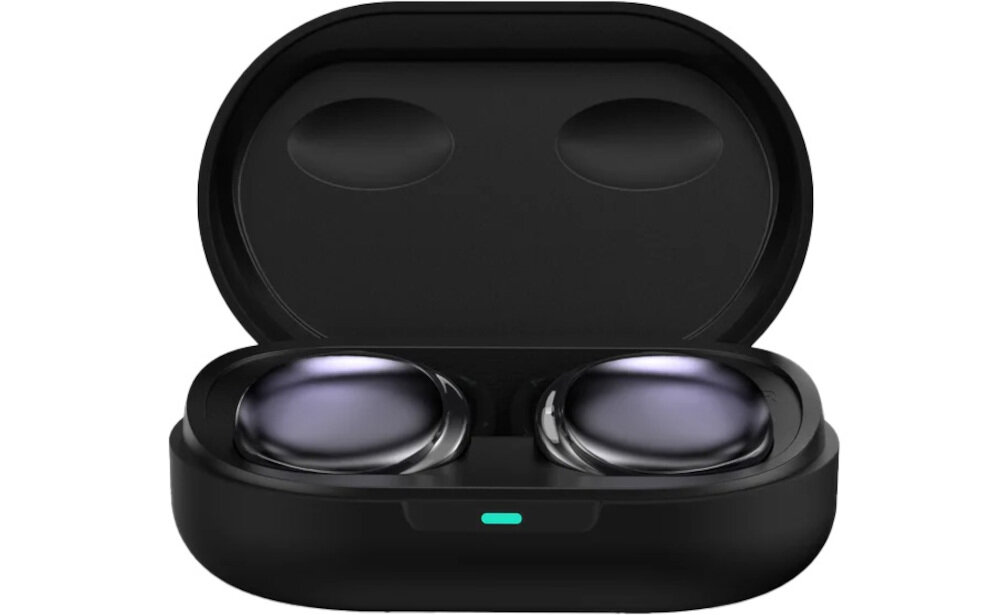 HiFuture FUSION Earbuds dokanałowe komfort ergonomia, etui z słuchawkami dokanałowymi od frontu na białym tle