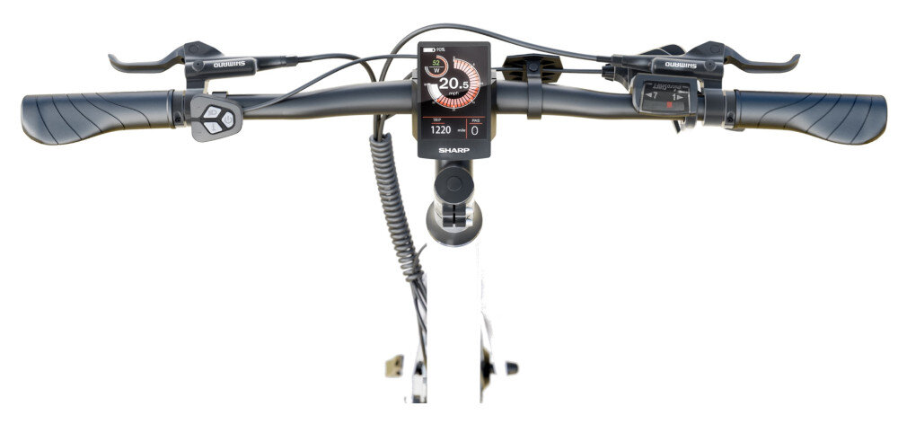 ROWER ELEKTRYCZNY SHARP BK-GS03-EW promax kierownica antypoślizgowy materiał wyświetlacz LCD