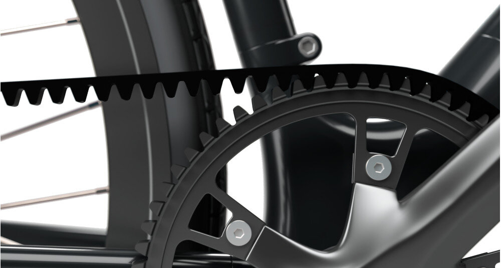 ROWER ELEKTRYCZNY SHARP BK-RS08-EB trwały cicha praca bez smarowania bezawaryjny Karbonowy Gates Belt Drive CDN
