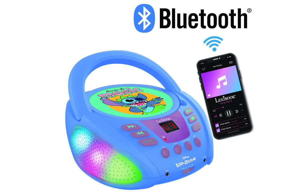 Radioodtwarzacz LEXIBOOK Disney Stitch RCD109D - funkcja bluetooth