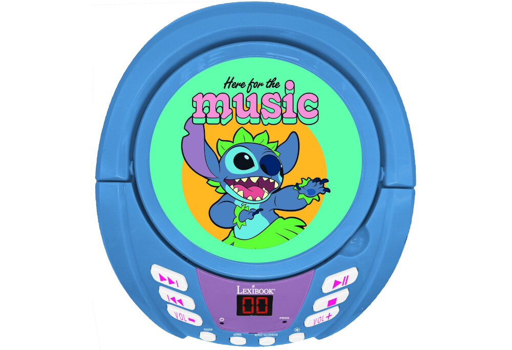 Radioodtwarzacz LEXIBOOK Disney Stitch RCD109D - funkcja karaoke