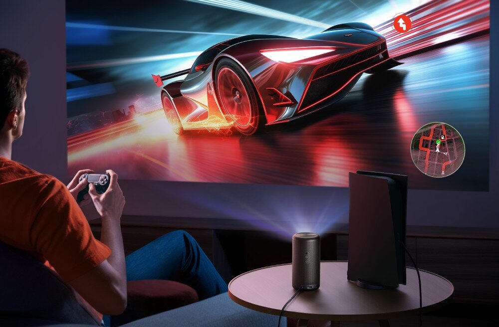 Projektor NEBULA Capsule 3 Full HD (1920 x 1080), 200 ANSI lumen, Wi-Fi, Bluetooth opóźnienia czas reakcji dla graczy